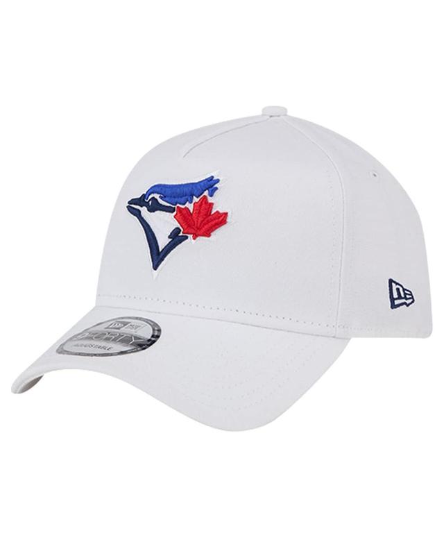 Mens New Era White Toronto Blue Jays TC A-Frame 9FORTY Adjustable Hat Product Image