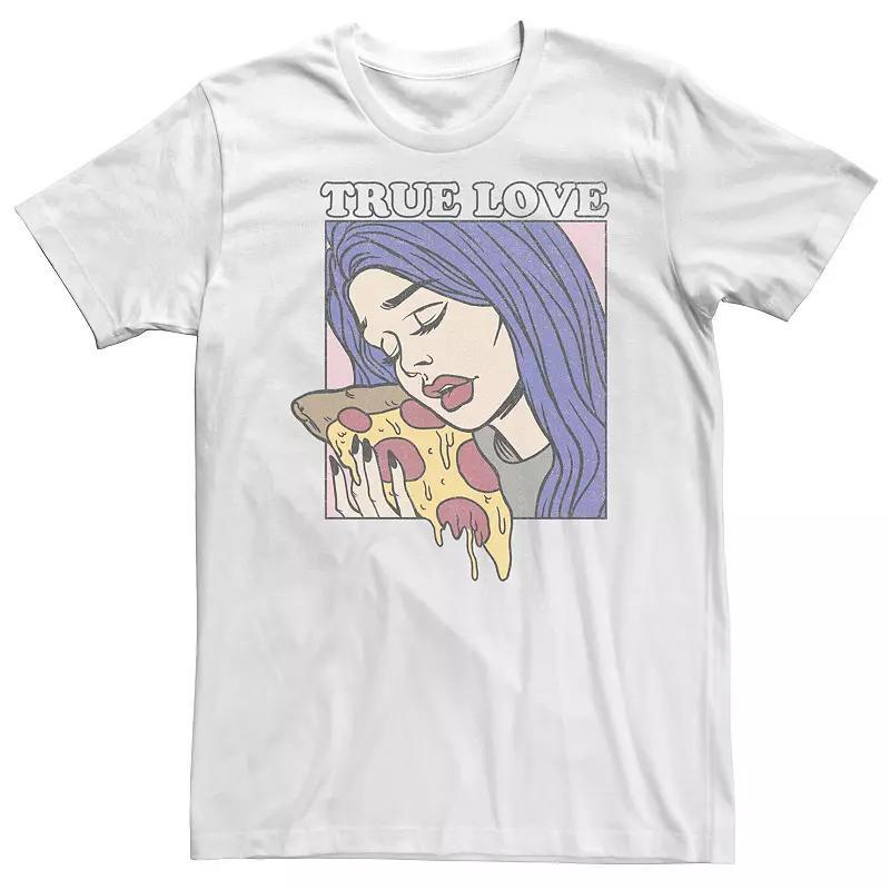 Big & Tall True Love Holding Pizza Portrait Tee, Mens Product Image