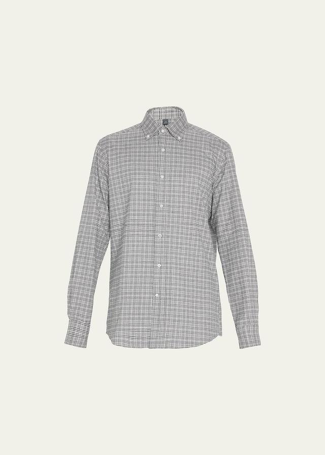 Mens Plaid Flannel Sport Shirt Product Image