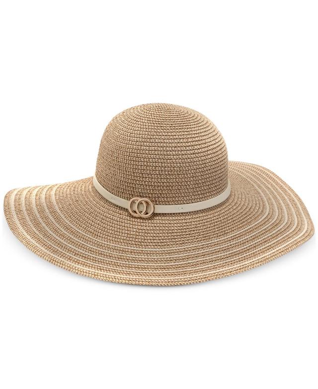 I.n.c. International Concepts Womens Striped Floppy Hat, Created for Macys Product Image