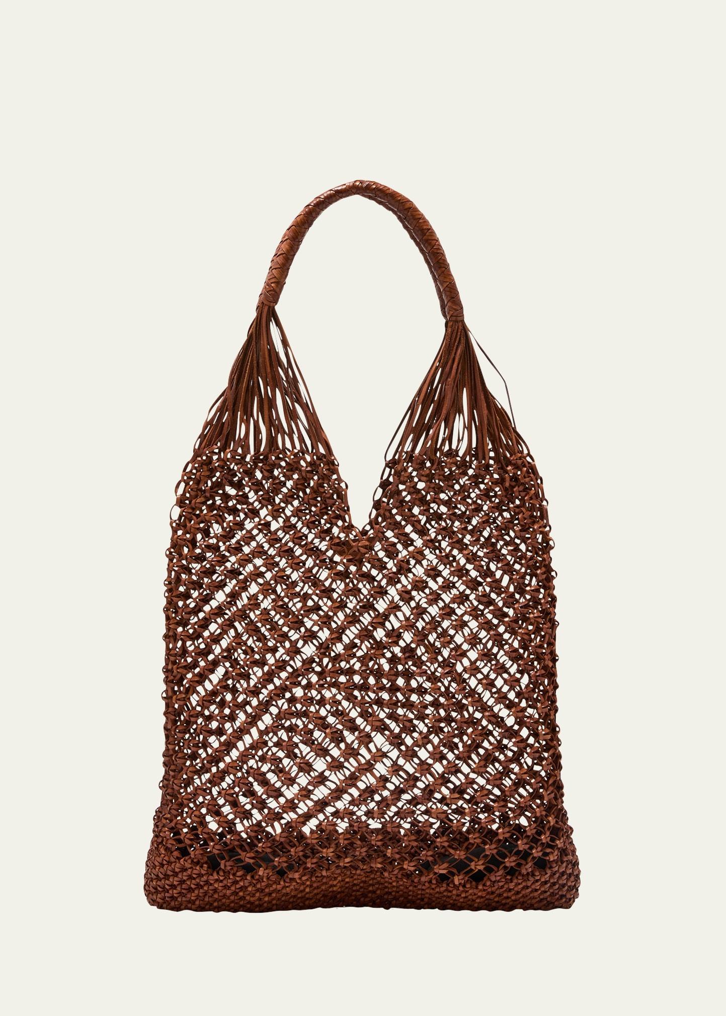 Tulia Large Knotted Leather Tote Bag Product Image