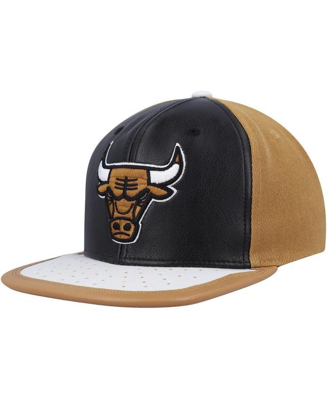 Mens Mitchell & Ness Black Chicago Bulls Day One Snapback Hat - Black Product Image