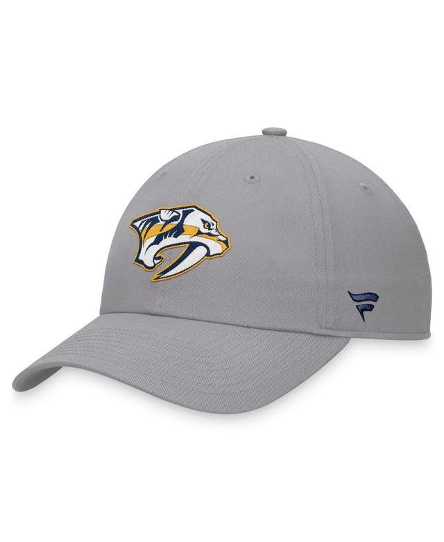 Mens Fanatics Branded Gray Nashville Predators Extra Time Adjustable Hat Product Image