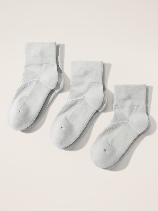 Athleta Everyday Quarter Crew Sock 3-Pack Product Image