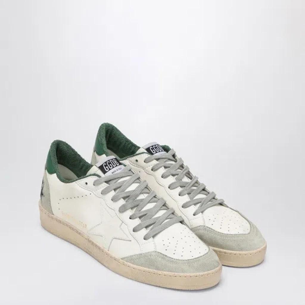 GOLDEN GOOSE Ballstar White/green Low Sneaker Product Image