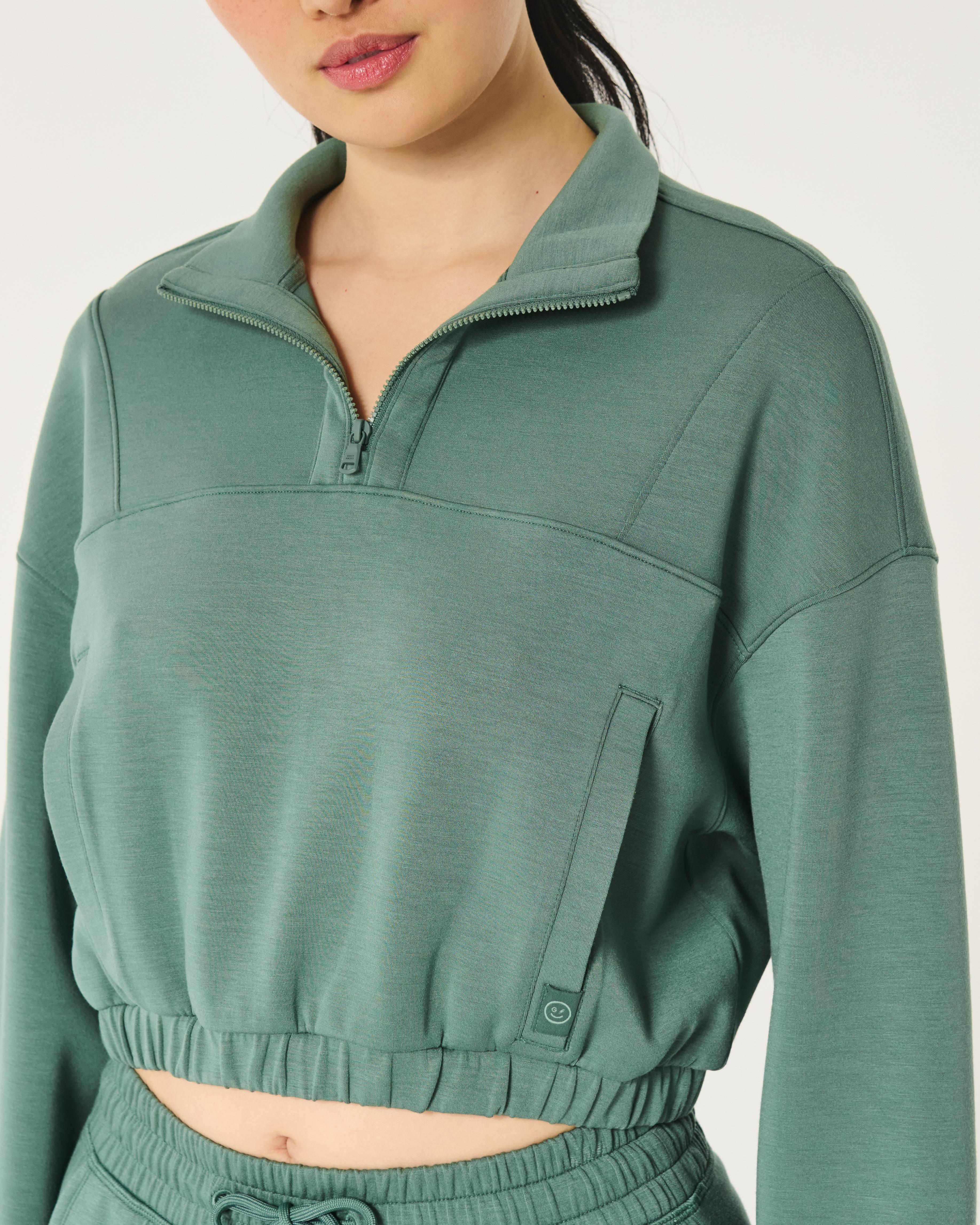 Gilly Hicks Active Cooldown Quarter-Zip Top Product Image