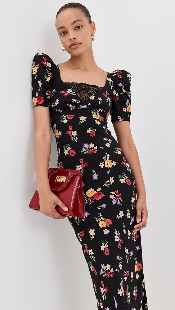 Rodarte Tulip Printed Silk Dress | Shopbop Product Image