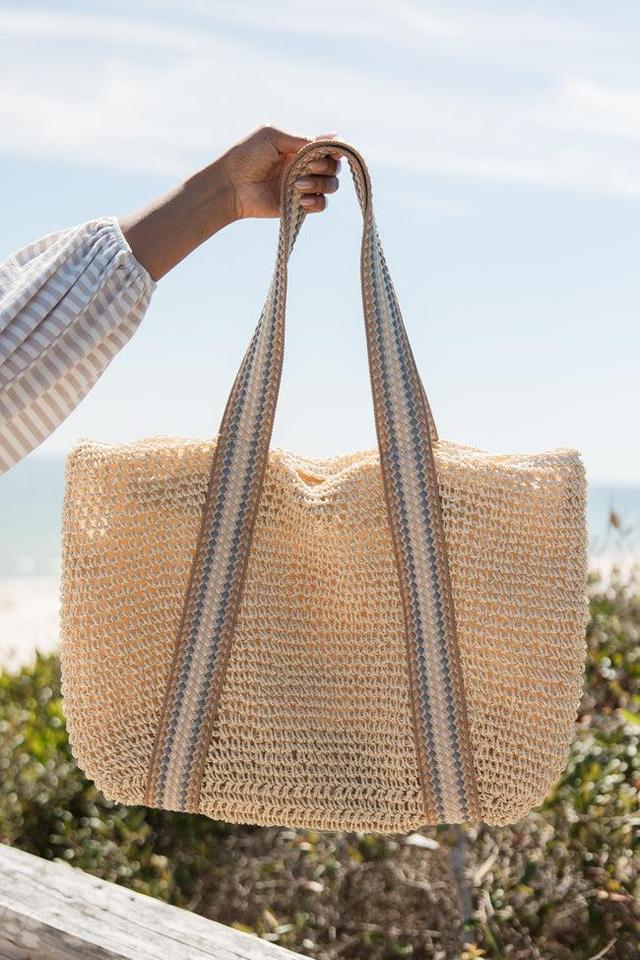 Coastal Woven Beach Bag Product Image