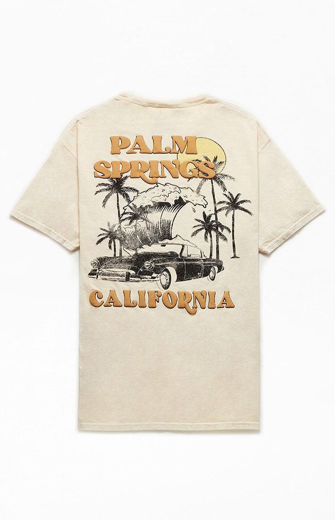 PacSun Mens Palm Springs T-Shirt - Naturalarge Product Image