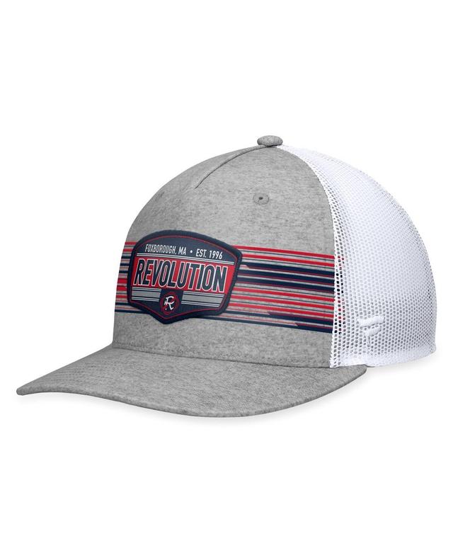 Mens Fanatics Branded Steel New England Revolution Stroke Trucker Snapback Hat Product Image