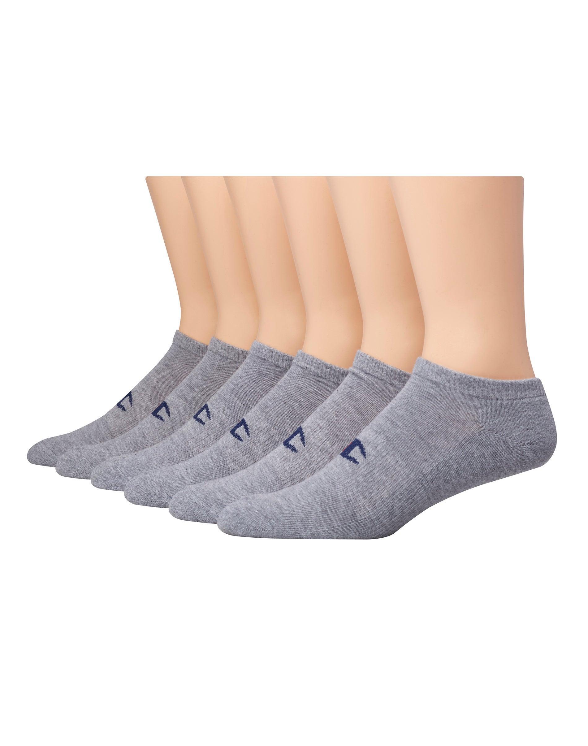 Champion Womens Solid No Show Socks, 6-pairs White 9-11 Product Image