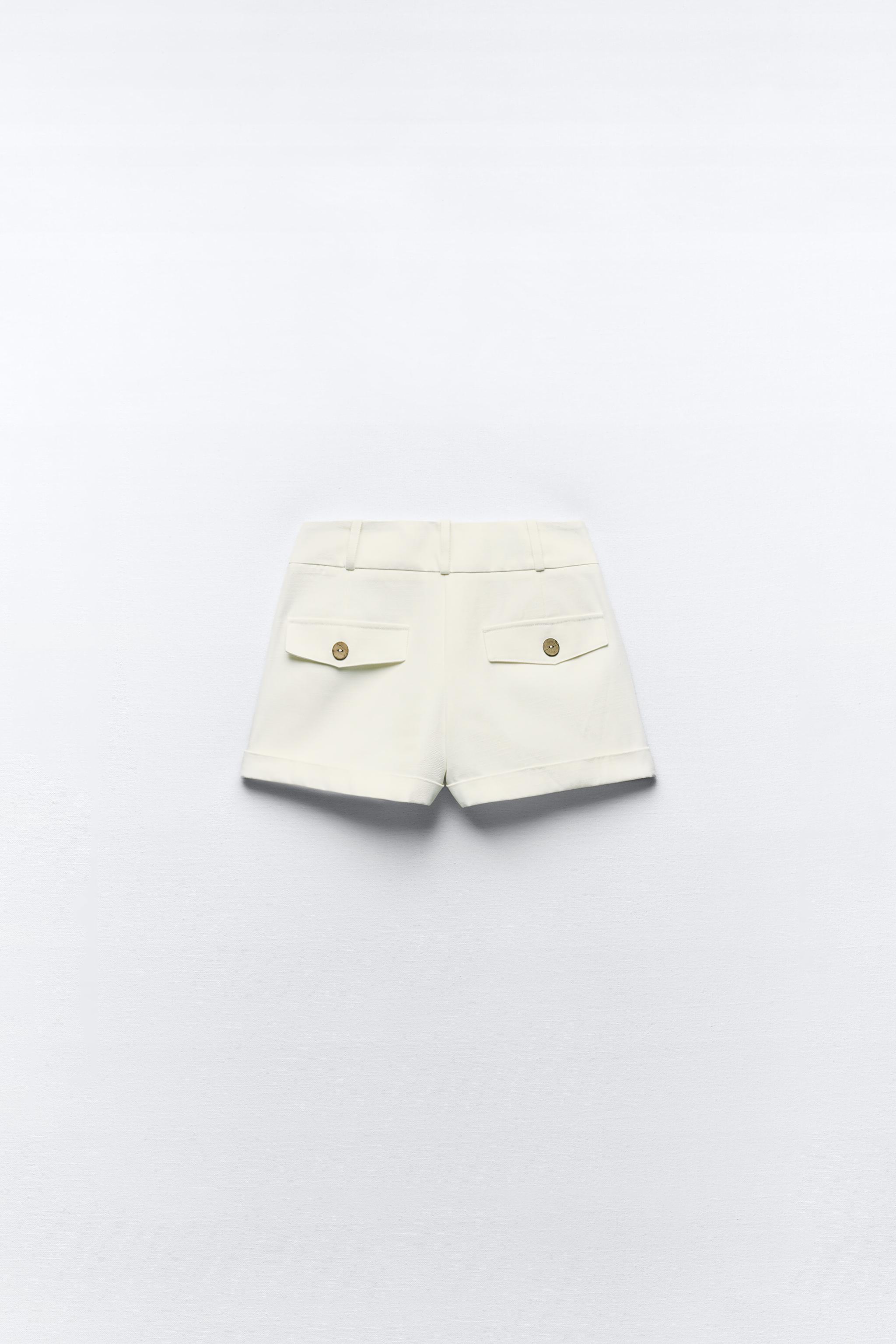 TURNED UP CUFF MID RISE SHORTS Product Image