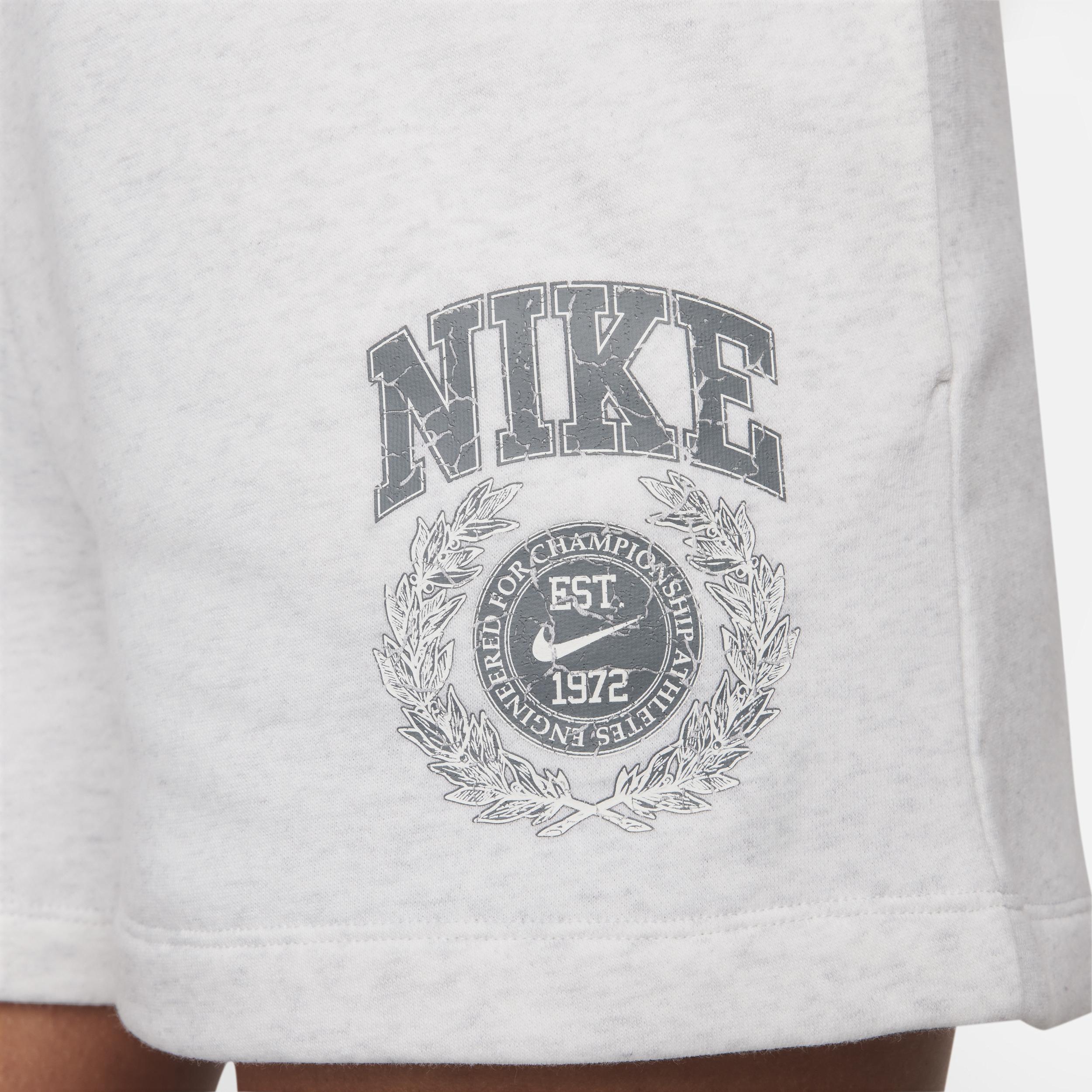 Womens Nike Sportswear Club Fleece Mid-Rise Graphic Shorts Product Image