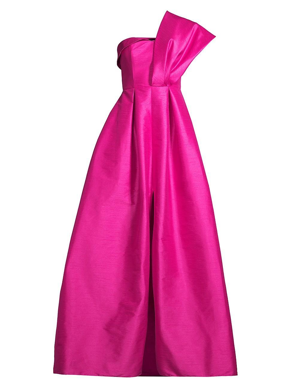 Womens Resort 22 Clarissa One-Shoulder Gown - Fuchsia - Size 8 Product Image