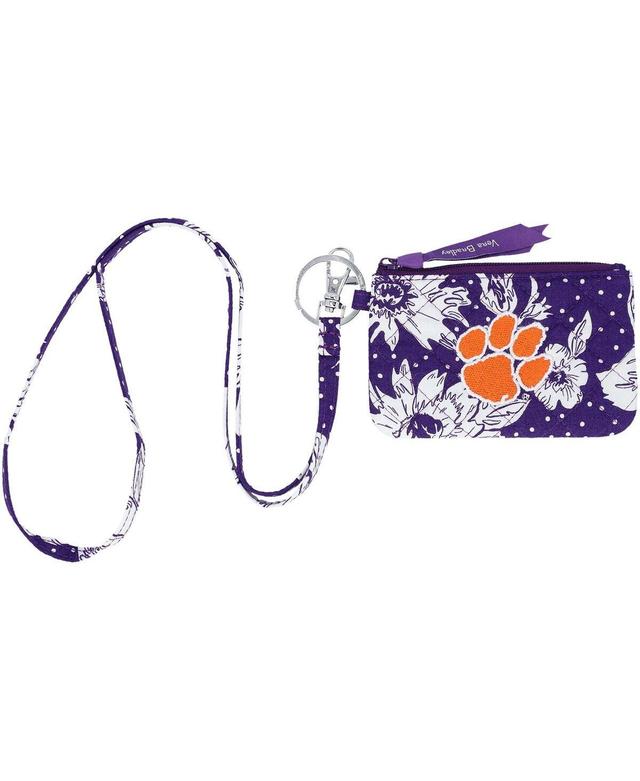 Womens Vera Bradley Clemson Tigers Rain Garden Zip Id Lanyard Product Image