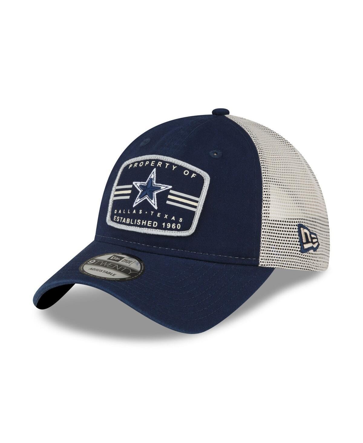 Mens New Era Navy Dallas Cowboys Property Trucker 9TWENTY Snapback Hat Product Image