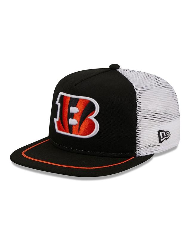 Mens New Era Black Cincinnati Bengals Original Classic Golfer Adjustable Hat - Black Product Image