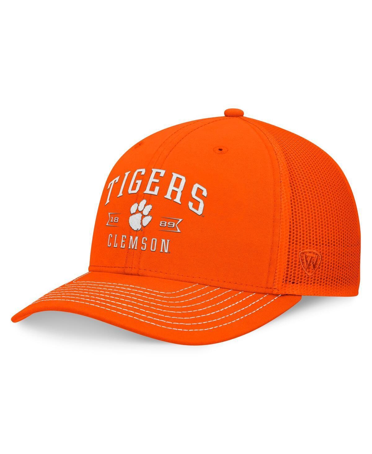 Mens Top of the World Clemson Tigers Carson Trucker Adjustable Hat Product Image