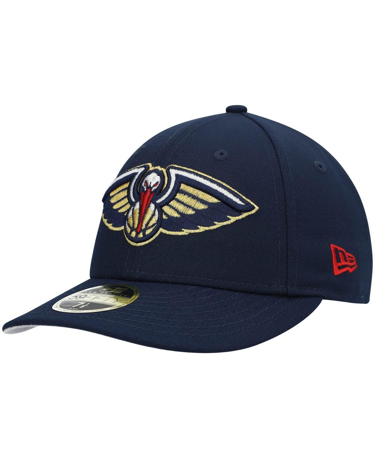 Mens New Era New Orleans Pelicans Team Low Profile 59FIFTY Fitted Hat Blue Product Image