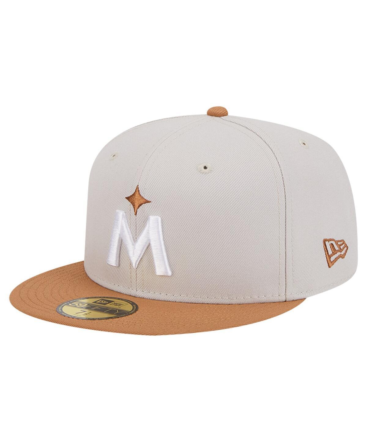 New Era Mens Khaki Minnesota Twins Two-Tone Color Pack 59FIFTY Fitted Hat - Khaki, Brown Product Image