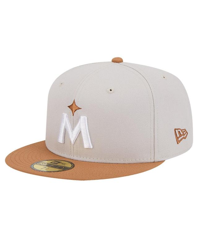 New Era Mens Khaki Minnesota Twins Two-Tone Color Pack 59FIFTY Fitted Hat - Khaki, Brown Product Image