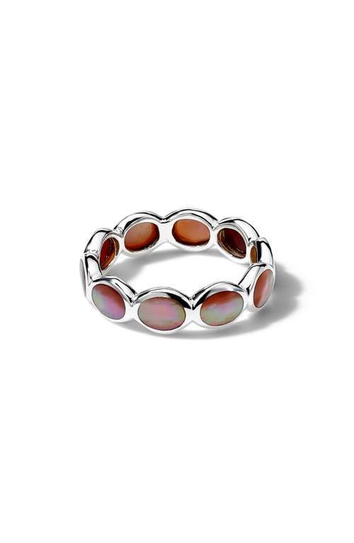 Womens Polished Rock Candy Sterling Silver & Mother-Of-Pearl Ring Product Image