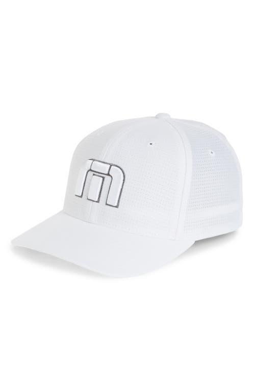 Mens Travis Mathew White Logo Bahamas Flex Fit Product Image