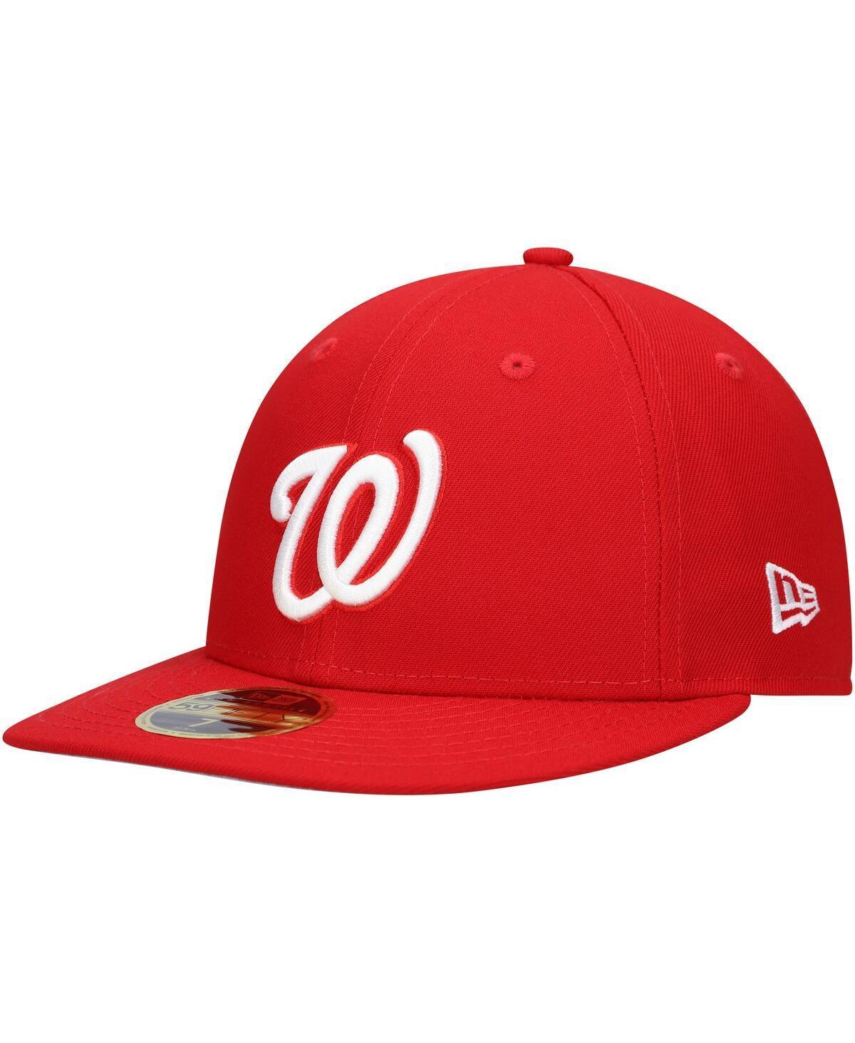 Mens New Era Scarlet Washington Nationals Low Profile 59FIFTY Fitted Hat Product Image