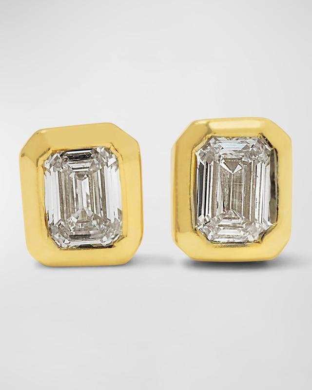 Womens Tiny Treasures 18K Yellow Gold & Diamond Stud Earrings Product Image