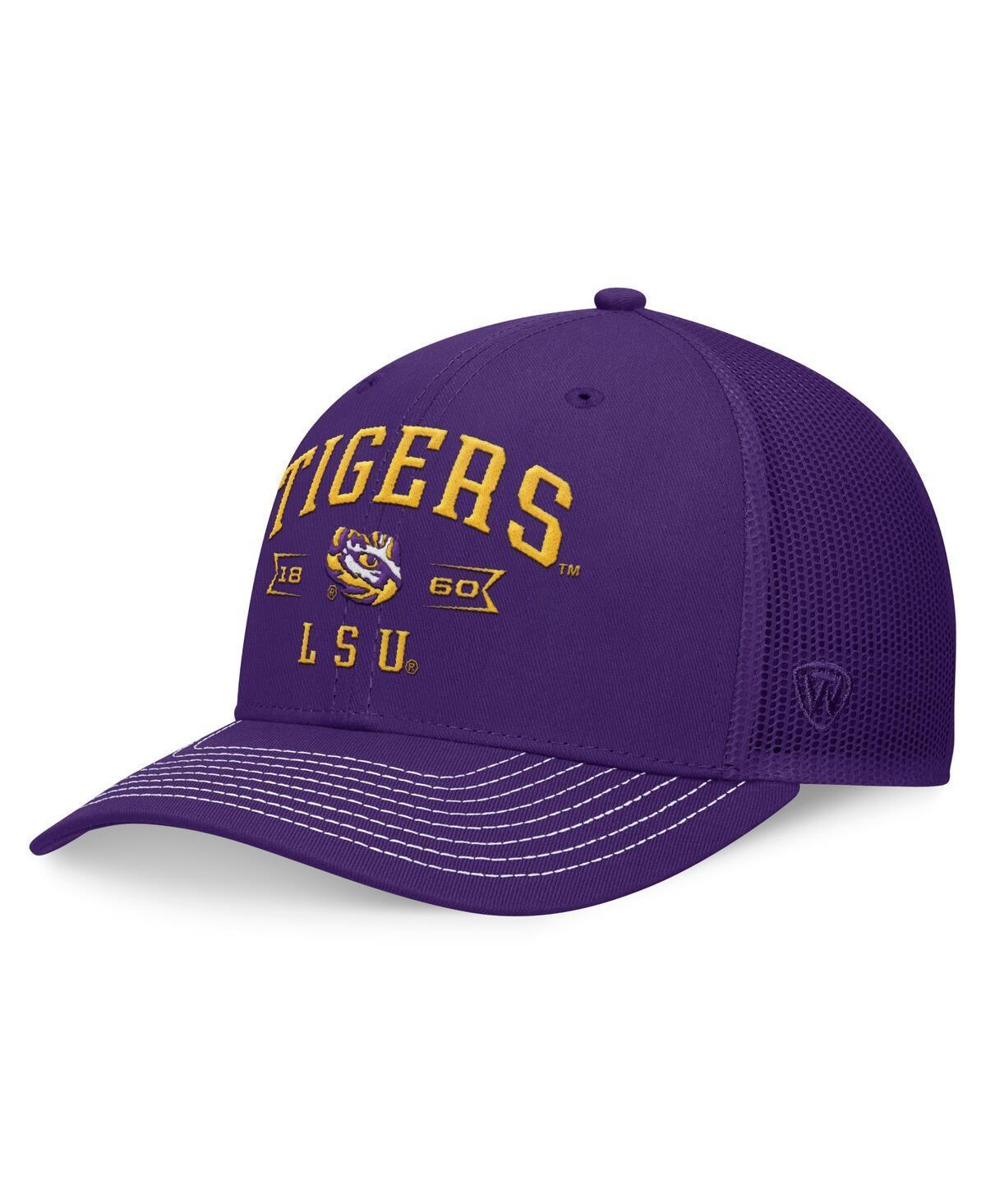 Top of the World Mens Purple Lsu Tigers Carson Trucker Adjustable Hat Product Image