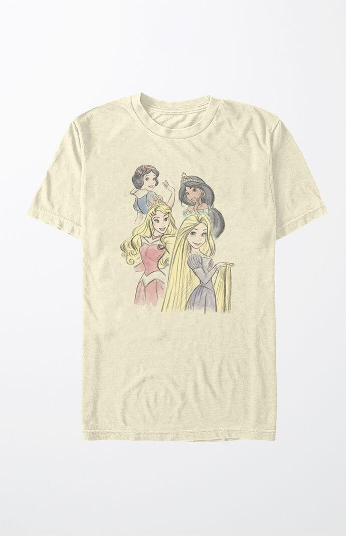 Women's Disney Princess Sketch T-Shirt Product Image