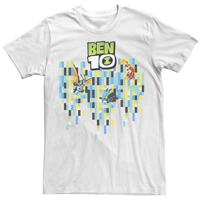 Mens Ben 10 Trio Pixel Portrait Panel Graphic Tee Product Image