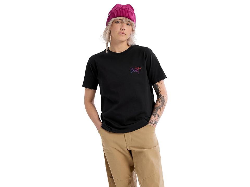 Arc'teryx Kragg Cotton Little Bird Crew Short Sleeve Black) Women's Clothing Product Image