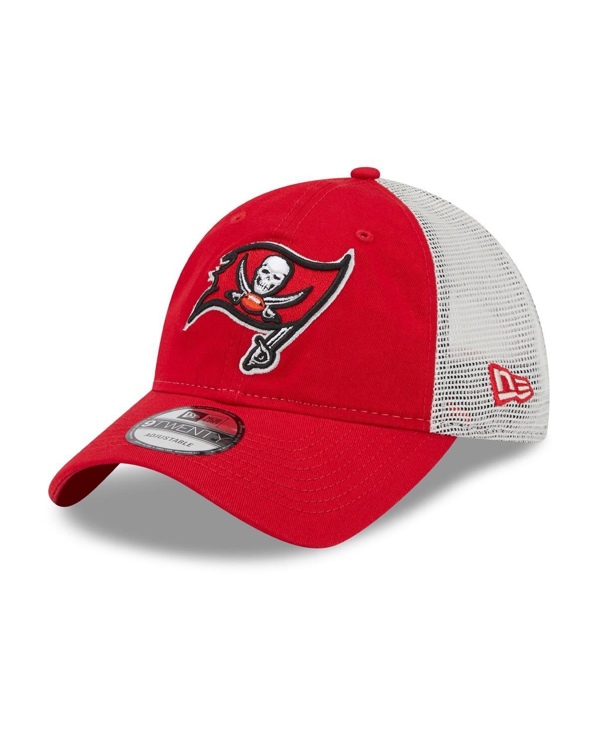 Mens New Era Red Tampa Bay Buccaneers Loyal 9TWENTY Trucker Snapback Hat - Red Product Image