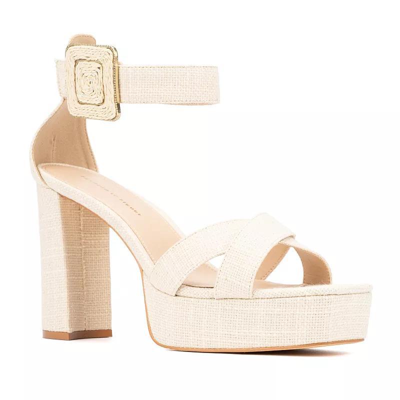 Fashion To Figure Womens Layla Wide Width Heels Sandals Product Image