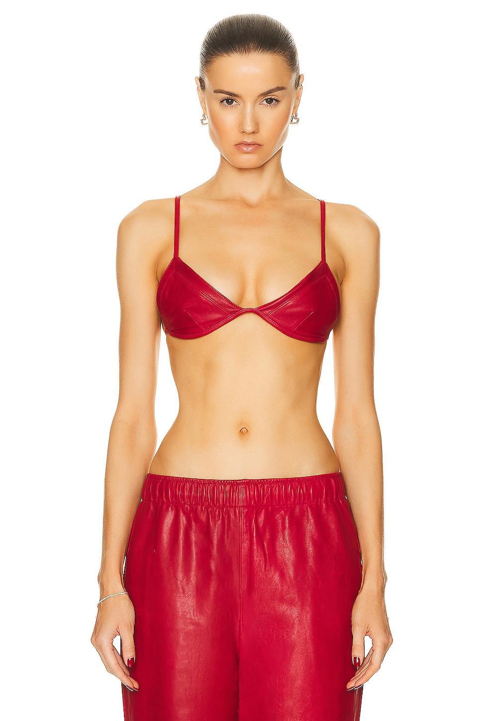 Interior The Raymond Bra Top Red. (also in ). Product Image