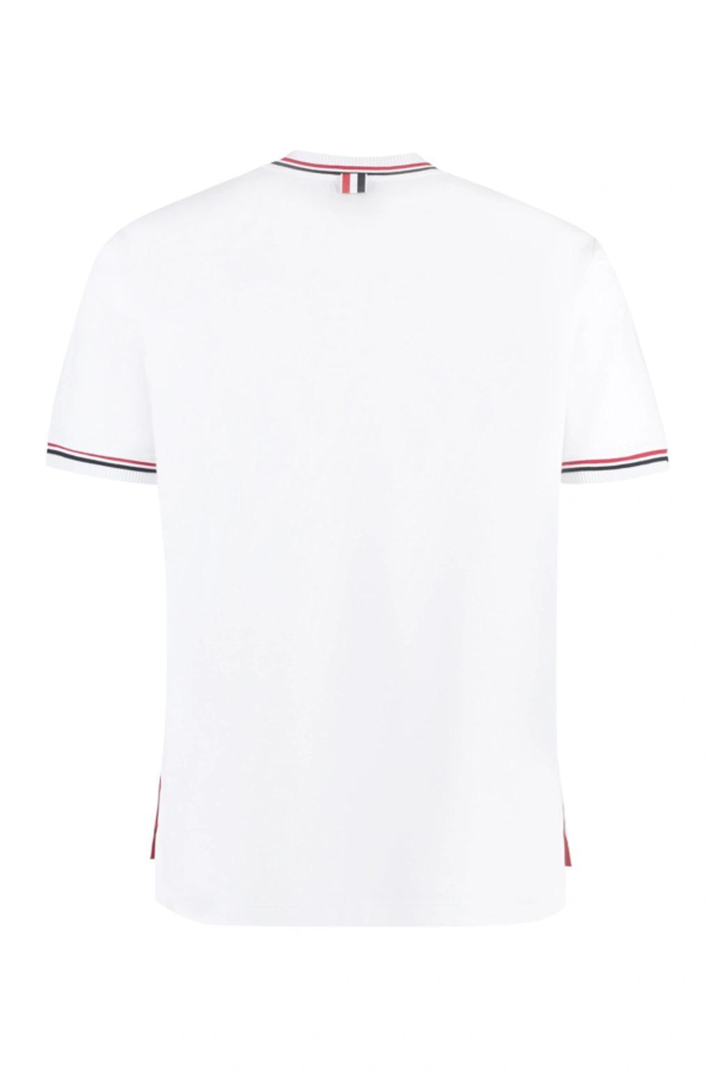 Cotton Crew-neck T-shirt In White Product Image