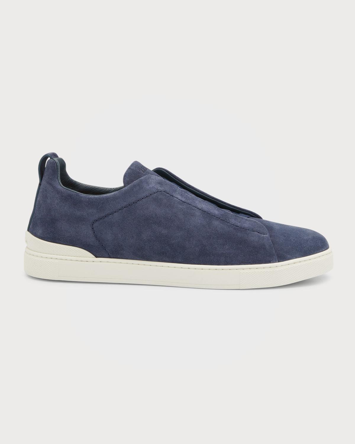 ZEGNA Triple Stitch Suede Slip-On Sneaker Product Image