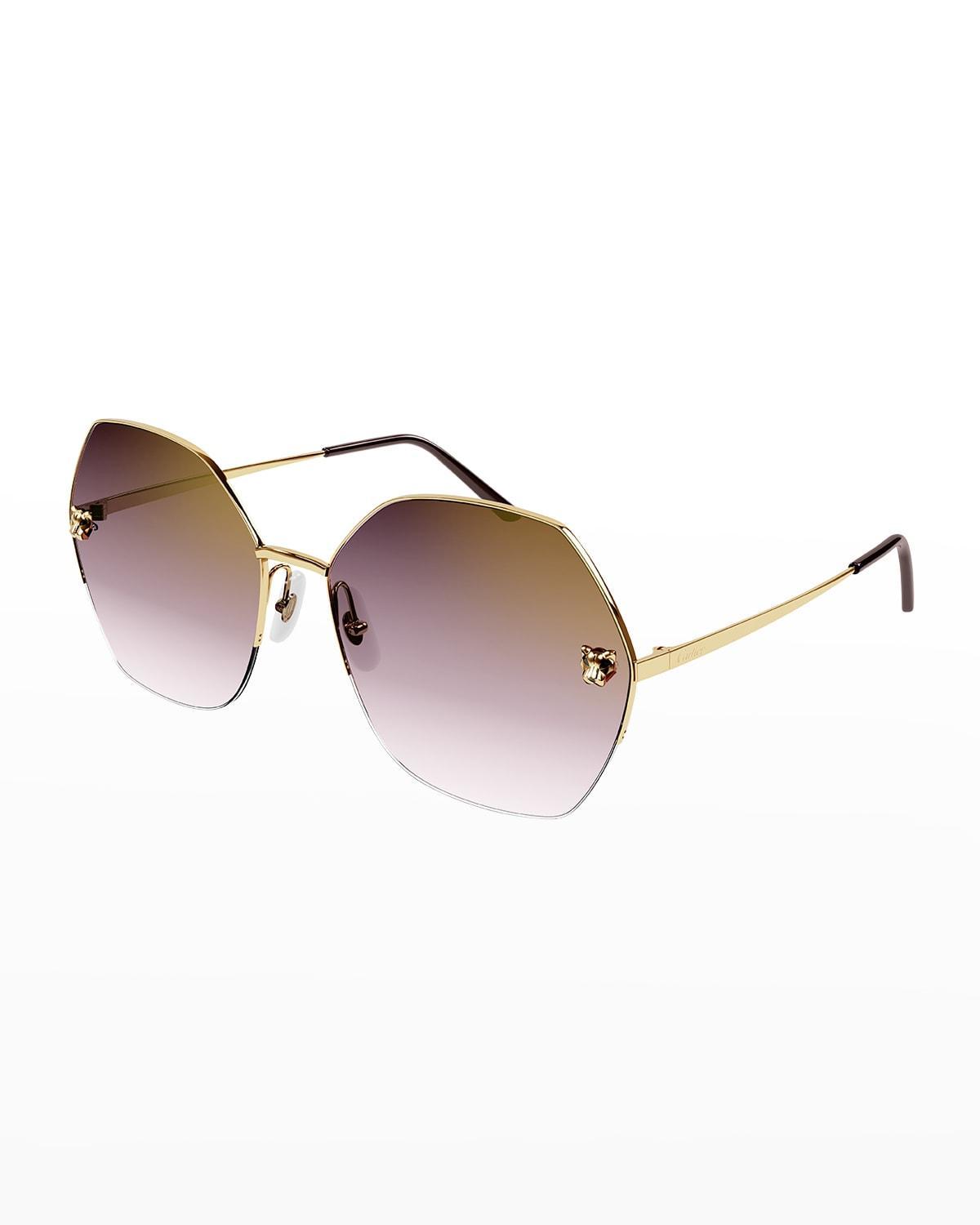 Womens 62MM Geometric Sunglasses Product Image