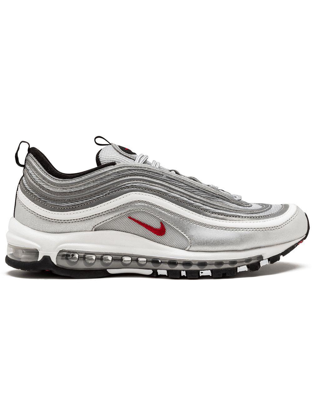 Air Max 97 Og Qs Sneakers In Metallic Silver/black/white/university Red Product Image