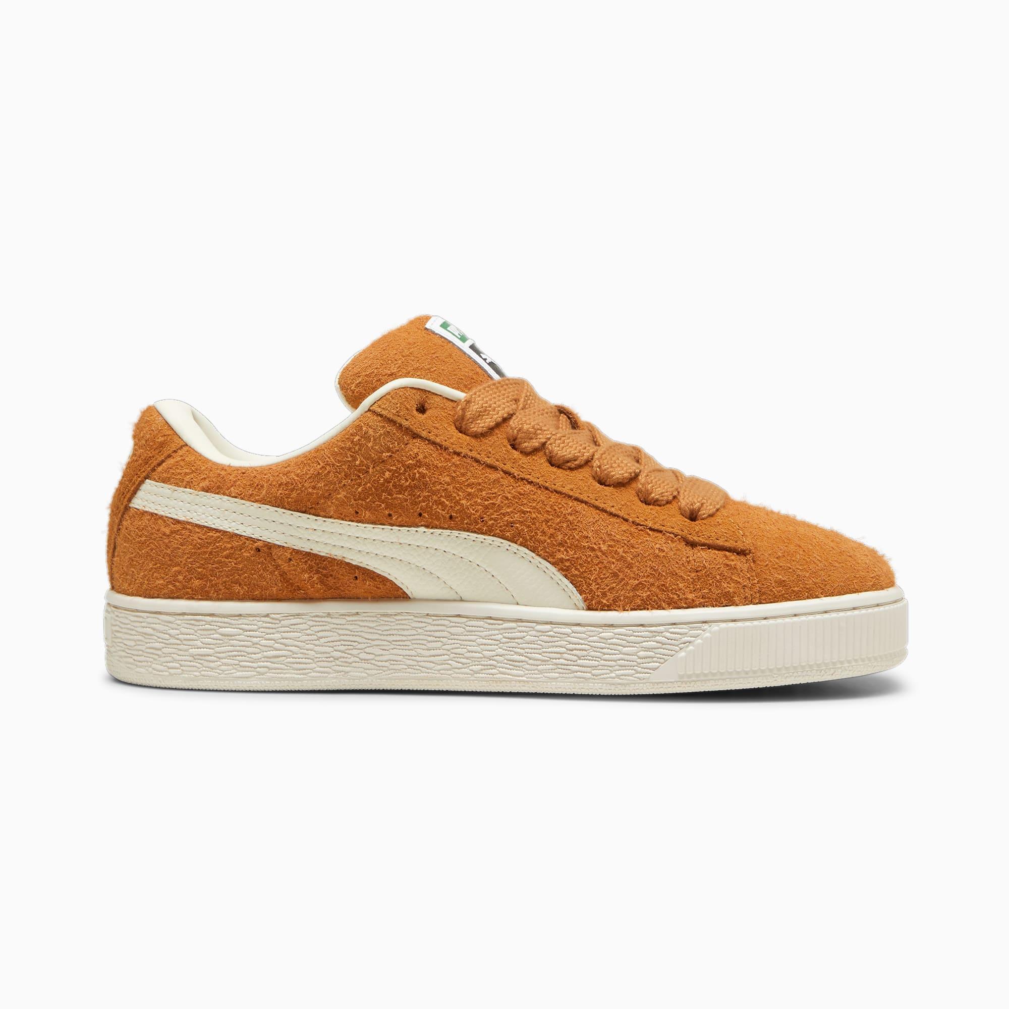 PUMA Suede XL Hairy Men's Sneakers in Caramel Latte/Frosted Ivory Product Image