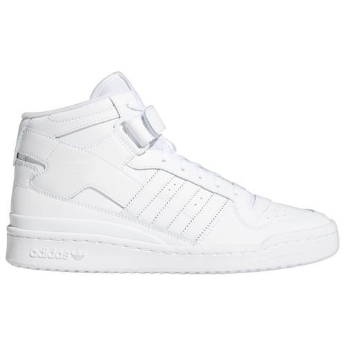 adidas Originals Mens Forum Mid - Basketball Shoes White/Team Royal Blue/White Product Image