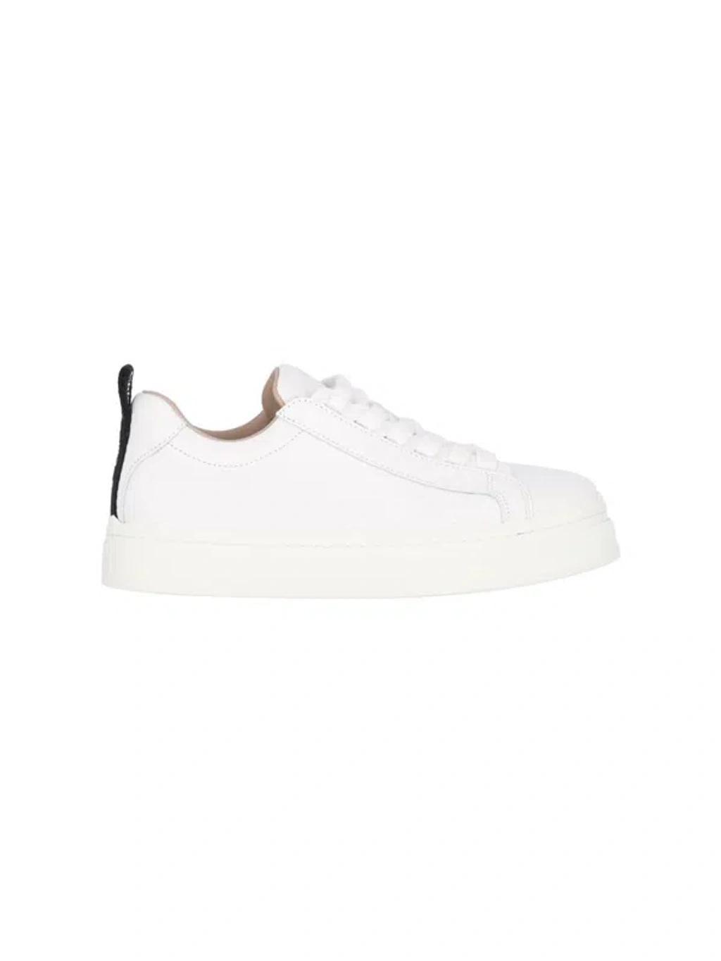 Women's Lauren Leather Sneakers In White Product Image