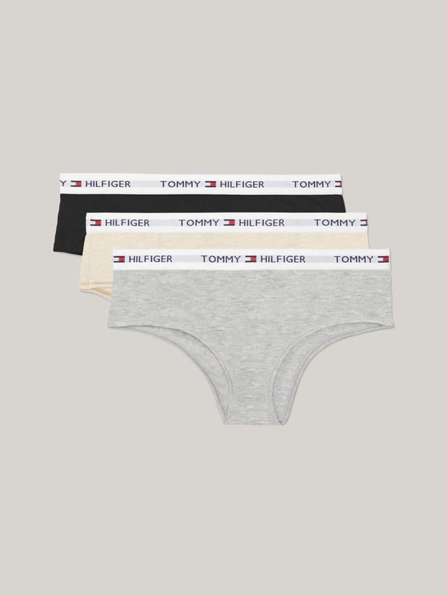 Tommy Hilfiger Women's Tommy Logo Bikini Shorty 3-Pack Product Image