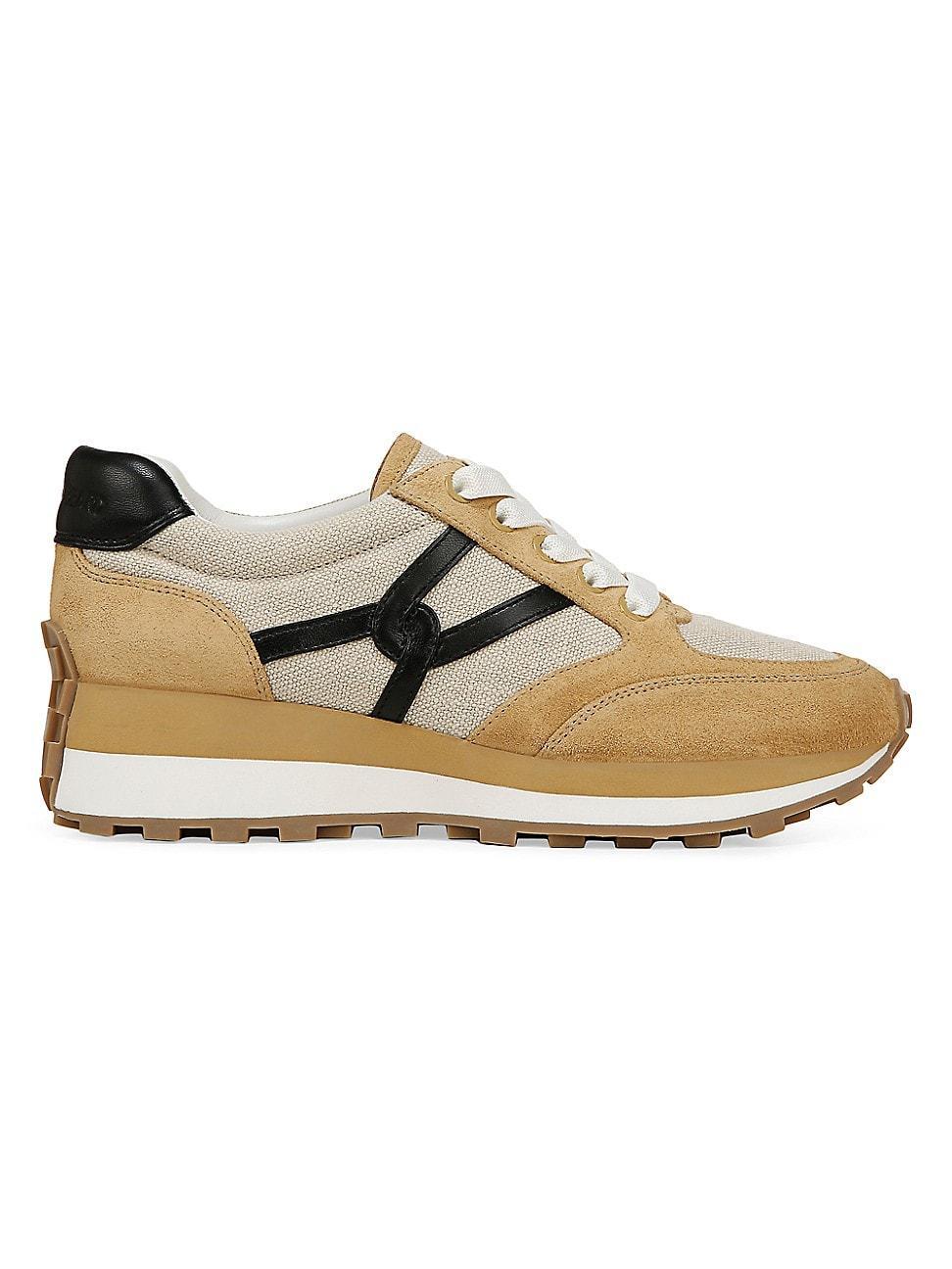 Womens Valentina Oxford-Inspired Suede Low-Top Sneakers Product Image