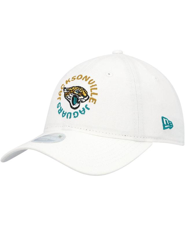 Womens New Era Jacksonville Jaguars Circle Primary Logo 9TWENTY Adjustable Hat Product Image