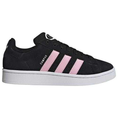 ADIDAS ORIGINALS Adidas Womens Black White True Pink Campus 00s Brand-stripe Low-top Suede Trainers In Black/white/true Pink Product Image