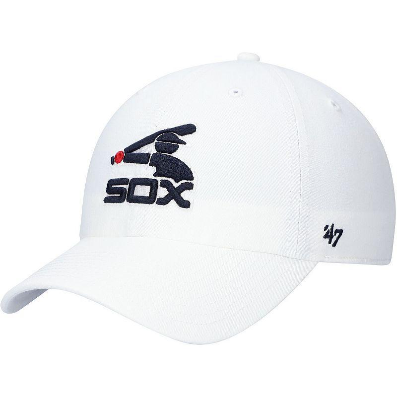 Mens 47 White Chicago White Sox 1976 Logo Cooperstown Collection Clean Up Adjustable Hat Product Image