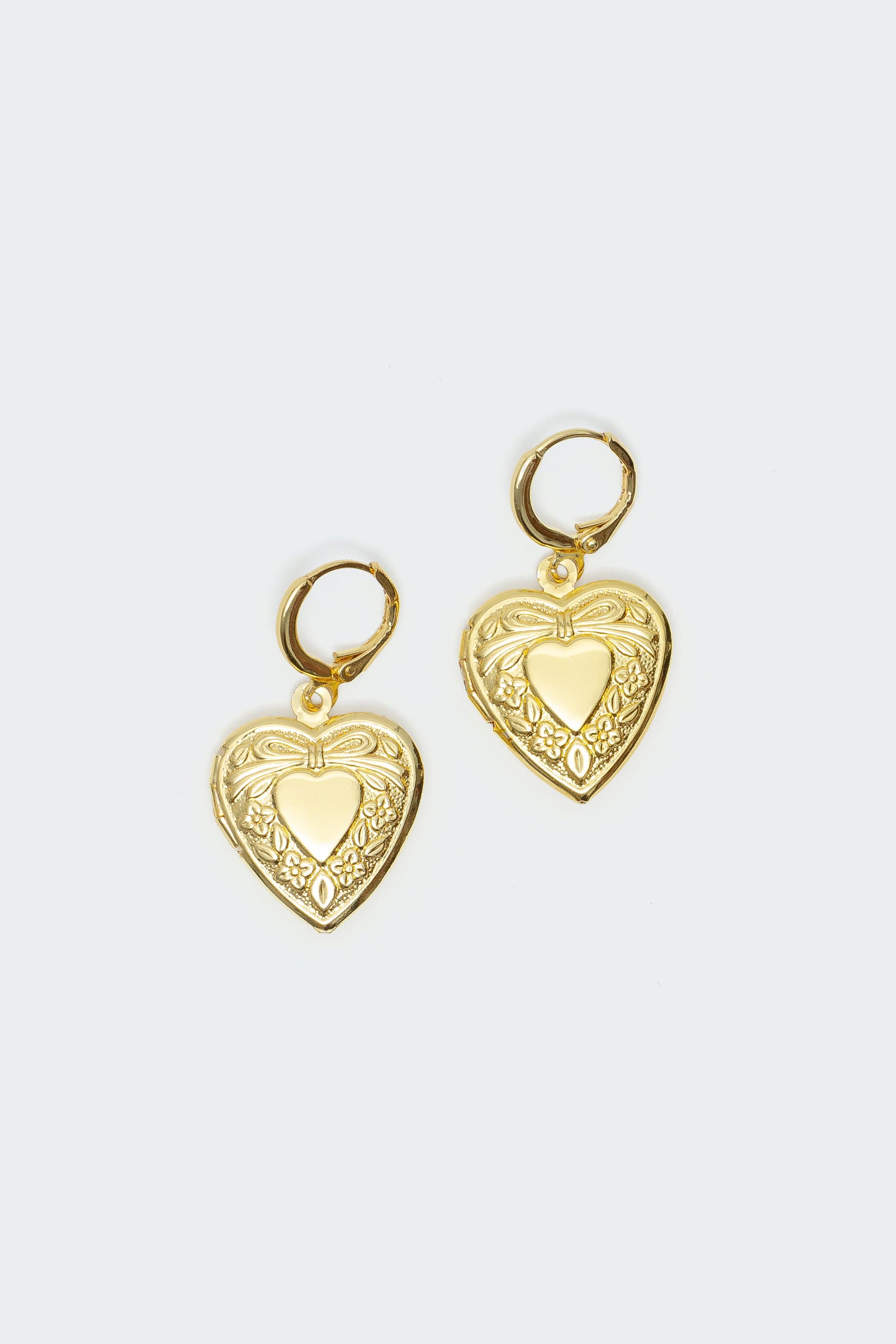 Heart Locket Earrings Product Image