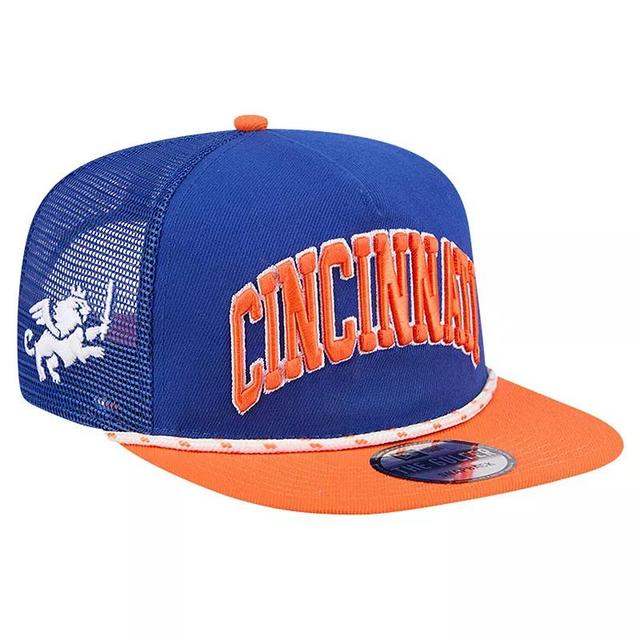 Mens New Era Blue FC Cincinnati Throwback Golfer Snapback Hat Product Image